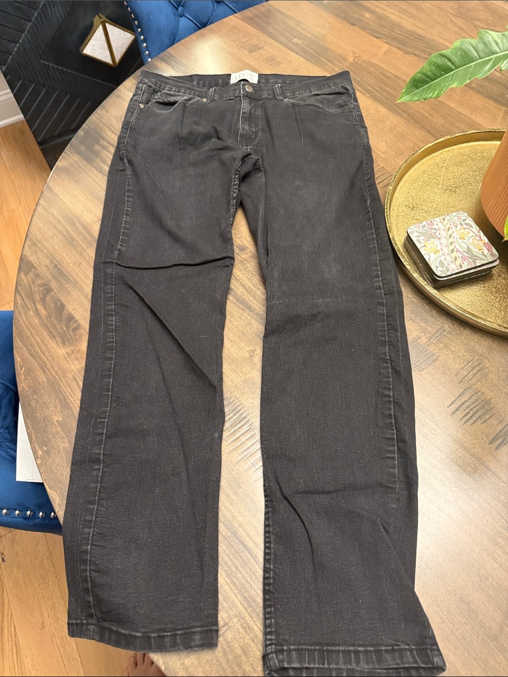 Luke & Dutch Men's Black Straight-Leg Jeans 36/32